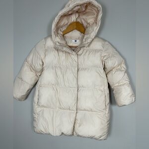 Uniqlo Kids Off-White Puffer Jacket